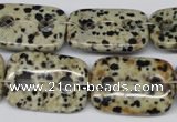 CFG329 15.5 inches 18*25mm carved rectangle dalmation jasper beads