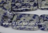 CFG335 15.5 inches 20*30mm carved rectangle sodalite beads