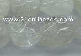 CFG341 15.5 inches 18*22mm carved skull white crystal beads