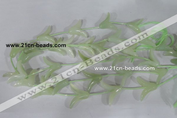 CFG503 15.5 inches 20*26mm carved flower New jade beads