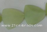 CFG530 15.5 inches 25*25mm carved triangle New jade beads