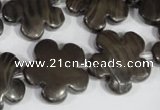 CFG682 15.5 inches 20mm carved flower grain stone beads