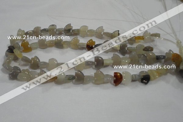 CFG766 15.5 inches 10*15mm carved animal agate gemstone beads