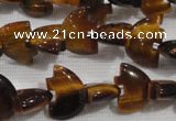 CFG767 15.5 inches 10*15mm carved animal yellow tiger eye beads