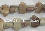 CFG780 15.5 inches 10*15mm carved animal jasper beads