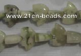 CFG781 15.5 inches 10*15mm carved animal lucky jade beads