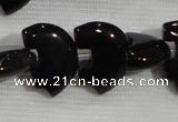 CFG791 12.5 inches 14*18mm carved animal black agate gemstone beads