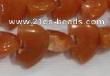 CFG797 12.5 inches 14*18mm carved animal red aventurine beads