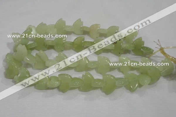 CFG801 12.5 inches 14*18mm carved animal New jade beads