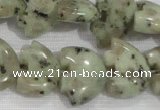 CFG809 12.5 inches 14*18mm carved animal sesame jasper beads