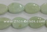 CFG815 12.5 inches 15*20mm carved leaf amazonite beads wholesale