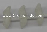 CFG865 Top-drilled 14*20mm carved animal white jade gemstone beads