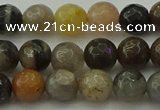 CFJ211 15.5 inches 6mm faceted round fancy jasper beads wholesale