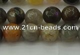 CFJ212 15.5 inches 8mm faceted round fancy jasper beads wholesale