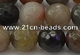 CFJ215 15.5 inches 14mm faceted round fancy jasper beads wholesale