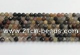 CFJ217 15.5 inches 6mm faceted round fancy jasper beads