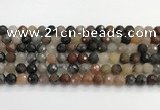 CFJ218 15.5 inches 8mm faceted round fancy jasper beads