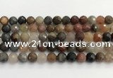 CFJ219 15.5 inches 10mm faceted round fancy jasper beads