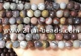 CFJ252 15.5 inches 8mm faceted round fantasy jasper beads wholesale