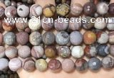 CFJ254 15.5 inches 12mm faceted round fantasy jasper beads wholesale