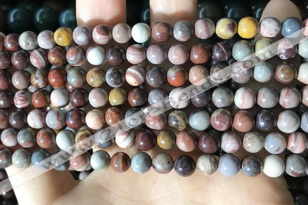 CFJ256 15.5 inches 4mm round fantasy jasper beads wholesale