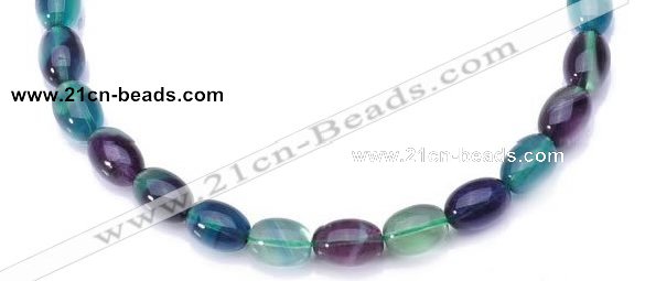 CFL10 16 inch 12*16mm egg-shaped AA grade natural fluorite beads