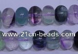 CFL1070 15 inches 10*14mm rondelle natural fluorite gemstone beads