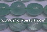 CFL1080 15 inches 15*20mm nuggets green fluorite gemstone beads