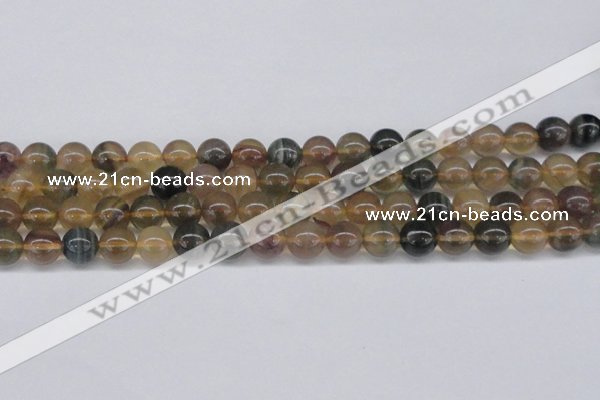 CFL1104 15.5 inches 12mm round yellow fluorite gemstone beads