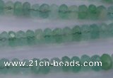 CFL111 15.5 inches 5*8mm faceted rondelle green fluorite beads