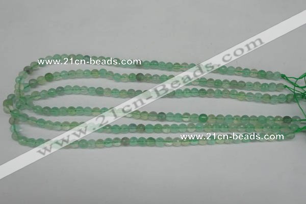 CFL115 15.5 inches 6mm faceted round green fluorite beads