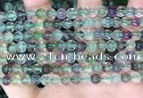 CFL1151 15.5 inches 6mm round fluorite gemstone beads