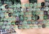 CFL1152 15.5 inches 8mm round fluorite gemstone beads