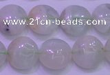 CFL1209 15.5 inches 12mm flat round green fluorite gemstone beads