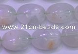 CFL1218 15.5 inches 12*16mm oval green fluorite gemstone beads