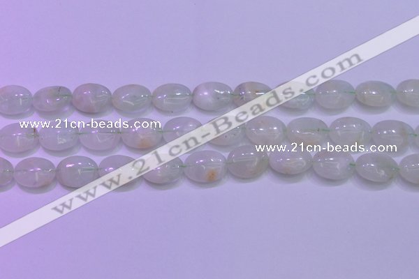 CFL1218 15.5 inches 12*16mm oval green fluorite gemstone beads