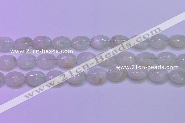 CFL1219 15.5 inches 13*18mm oval green fluorite gemstone beads