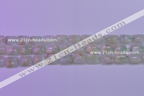 CFL1225 15.5 inches 12*16mm rectangle green fluorite gemstone beads