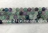 CFL1453 15.5 inches 10mm round fluorite beads wholesale