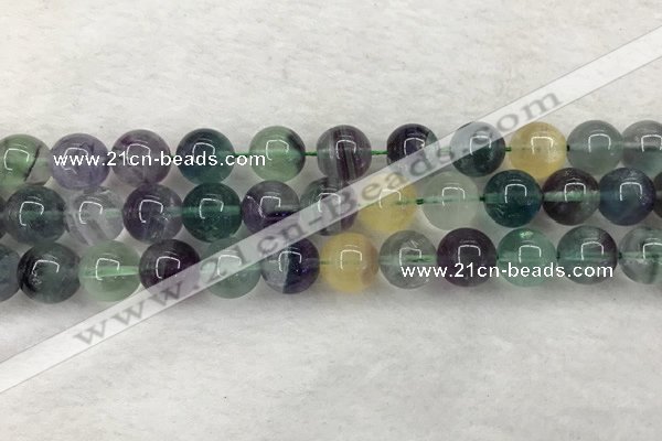 CFL1454 15.5 inches 12mm round fluorite beads wholesale