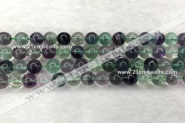 CFL1463 15.5 inches 10mm round A grade fluorite gemstone beads