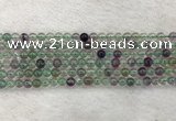 CFL1470 15.5 inches 4mm round AA grade fluorite gemstone beads