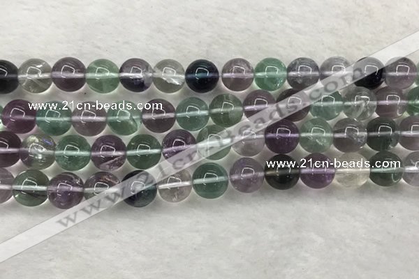 CFL1474 15.5 inches 12mm round AA grade fluorite gemstone beads