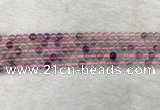 CFL1480 15.5 inches 4mm round rainbow fluorite gemstone beads