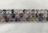 CFL1483 15.5 inches 10mm round rainbow fluorite gemstone beads