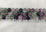 CFL1484 15.5 inches 12mm round rainbow fluorite gemstone beads