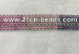 CFL1489 15.5 inches 6mm round rainbow fluorite gemstone beads