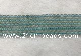 CFL1514 15.5 inches 4mm round blue fluorite gemstone beads