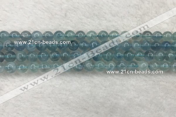 CFL1515 15.5 inches 6mm round blue fluorite gemstone beads