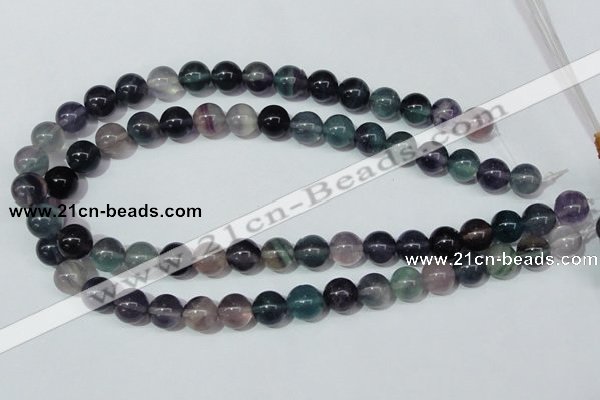 CFL152 15.5 inches 10mm round natural fluorite gemstone beads wholesale